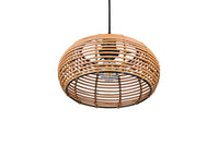 Lampada a Sospensione da Interno Attacco E27 in Tessuto Naturale