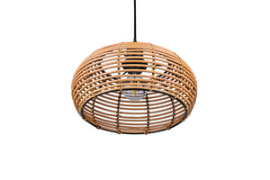 Lampada a Sospensione da Interno Attacco E27 in Tessuto Naturale