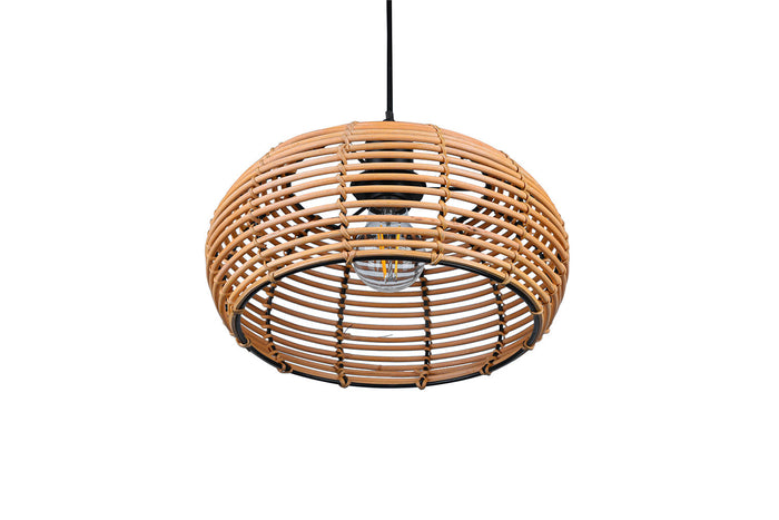 Lampada a Sospensione da Interno Attacco E27 in Tessuto Naturale