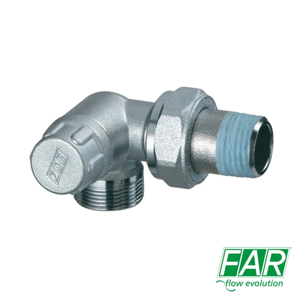 Detentore ad Angolo DX 1/2" FAR 1117 Per Radiatore