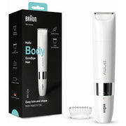 Braun Mini Rifinitore Corpo BS1000, Rifinitore Elettrico Corpo Uomo E Donna, Bianco