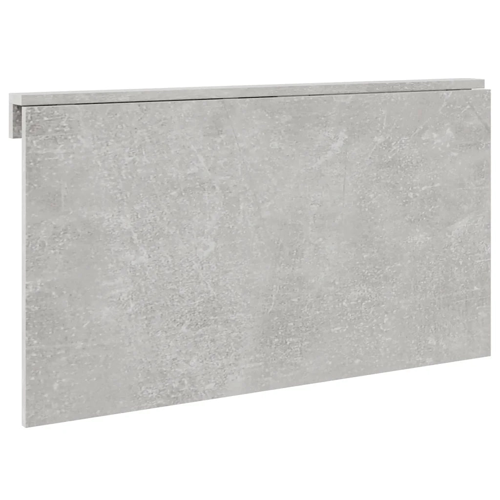 Tavolino Muro Pieghevole Grigio Cemento 100x60x56cm Multistrato CFW3206392
