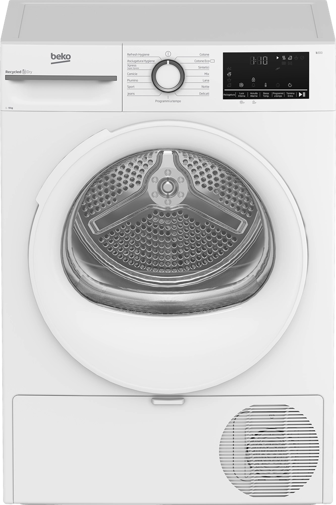 Beko BMT491WI: Asciugatrice 9kg, Classe C, motore inverter