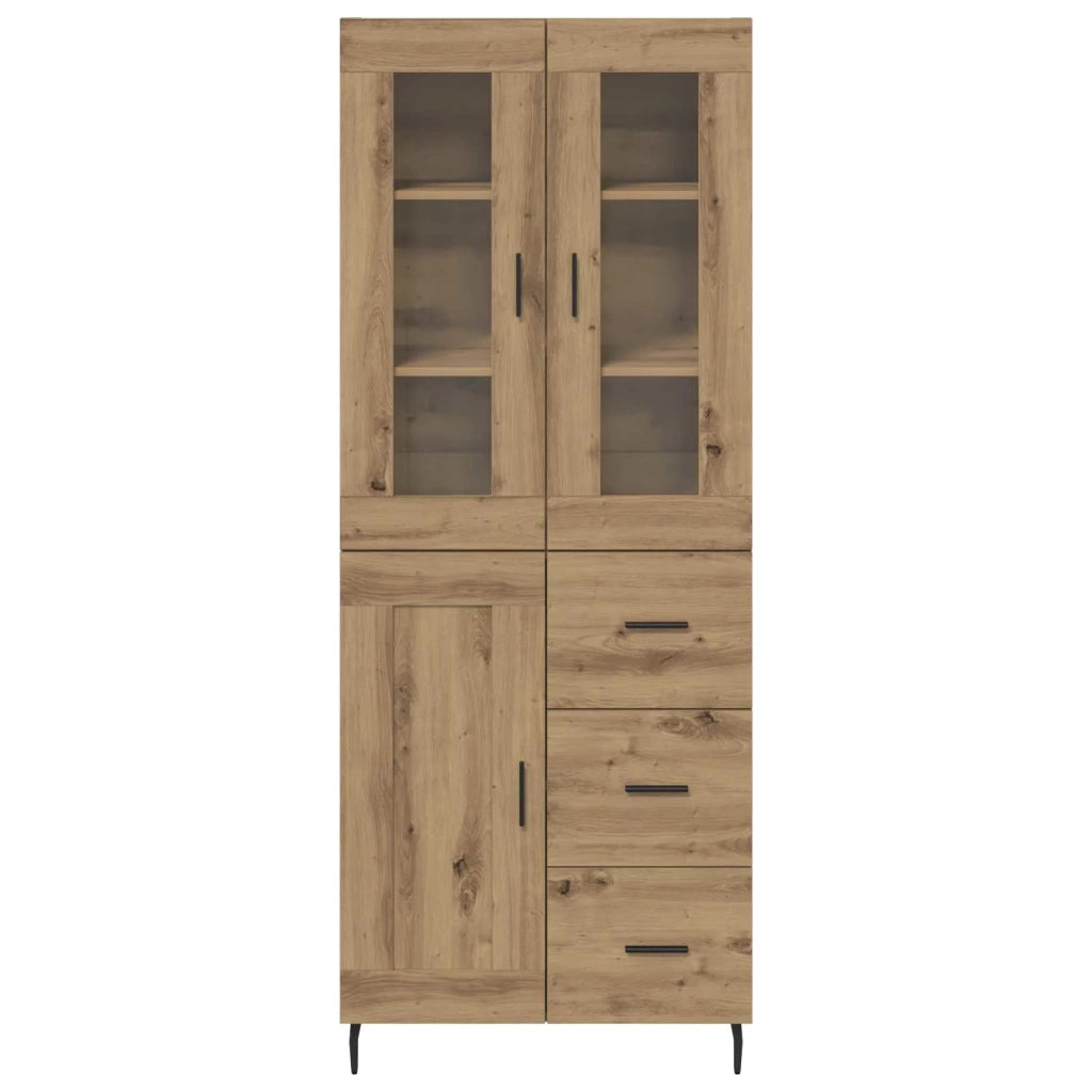 Credenza 2 pcs Rovere artigianale 69,5 x 34 x 180 cm