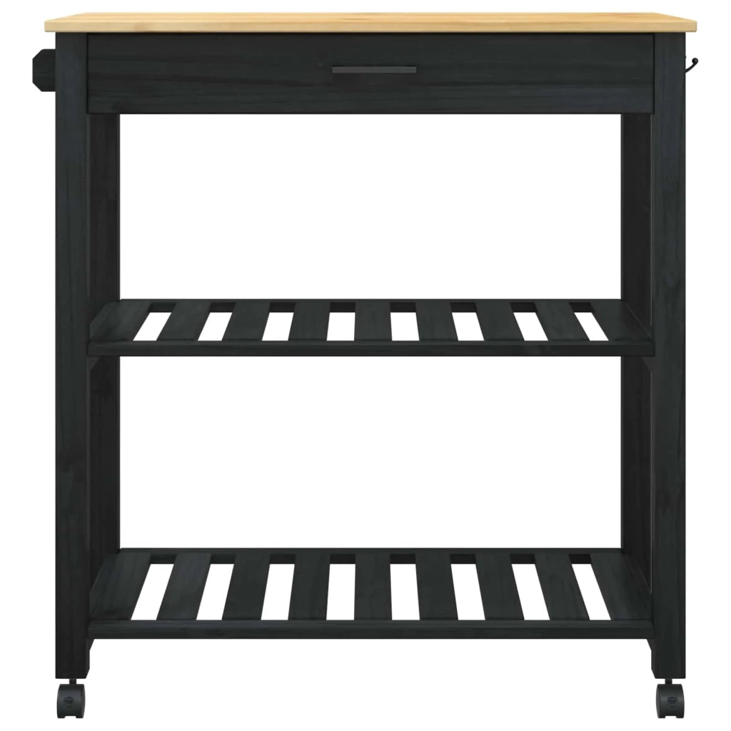 Carrello da Cucina MONZA Nero 84 x 40 x 88,5 cm CFW4469428