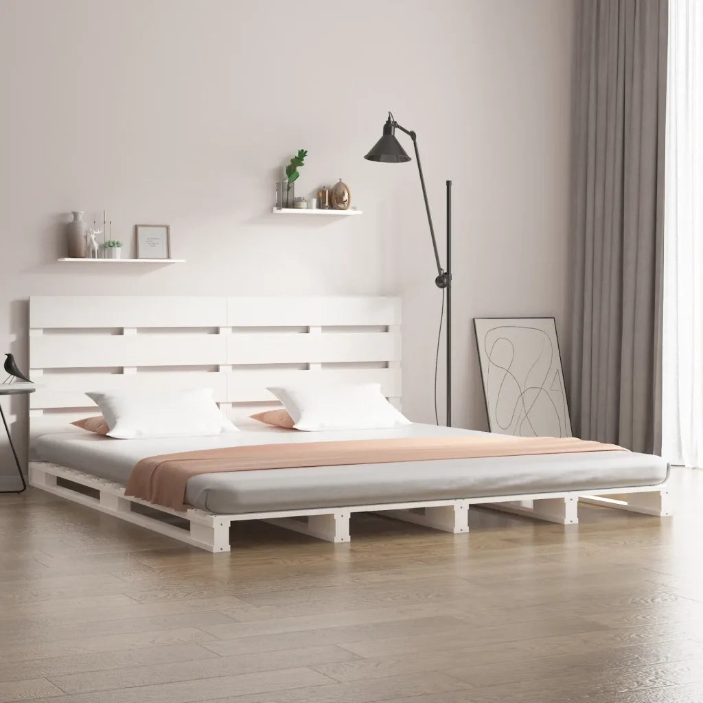 vidaXL Giroletto senza Materasso Bianco 180x200 cm Legno Massello Pino