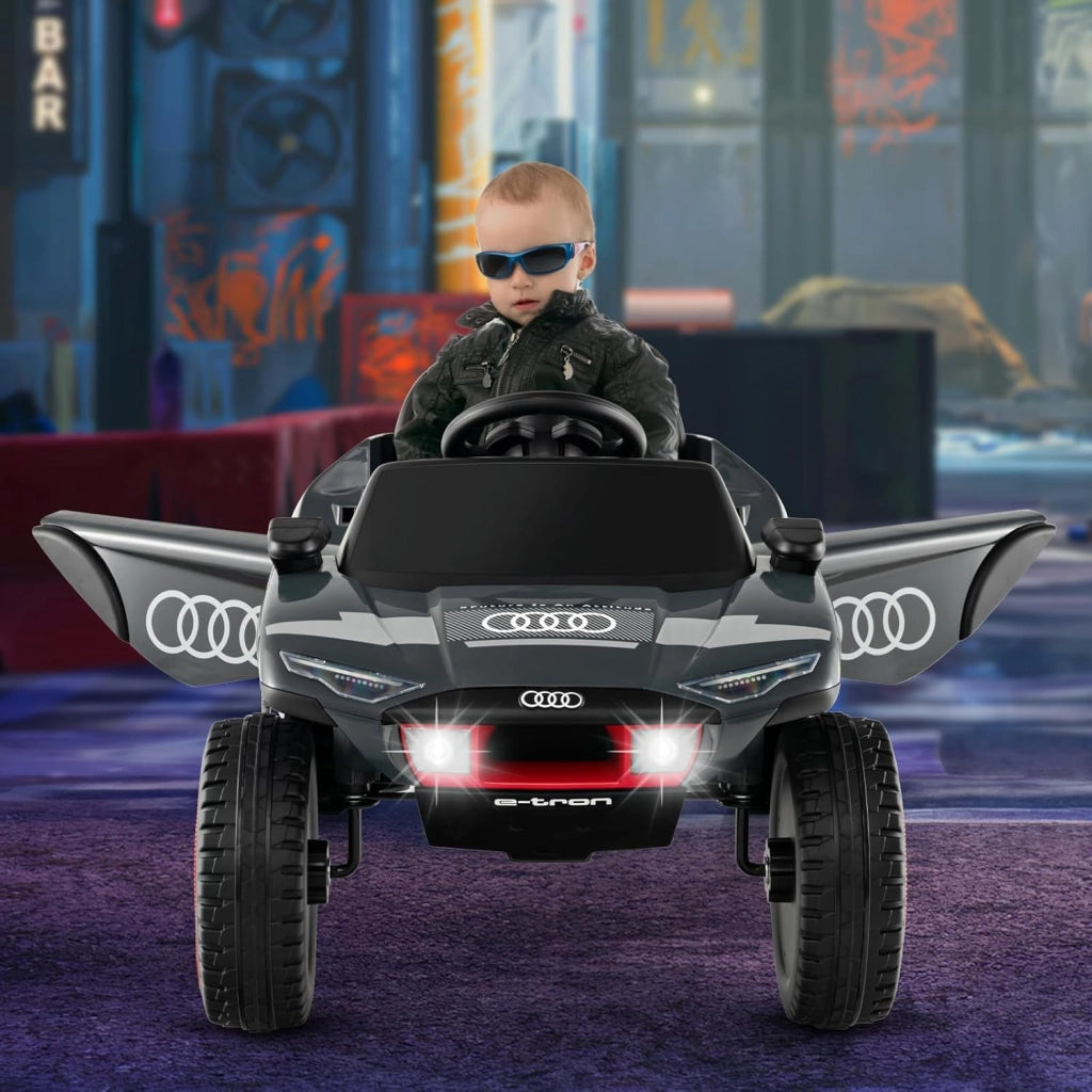 Audi Auto elettrica per Bambini, 12V Macchina Elettrica con Telecomando Luci LED e Musica, Velocità 3-6,5 km/h, Auto Sportiva per Bambini 3 Anni+