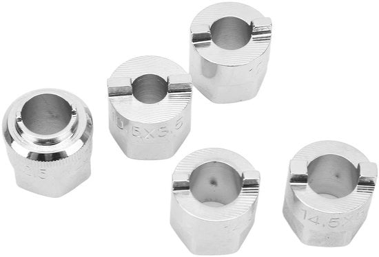 Impugnatura a struttura per socket - 5 pezzi - Sostituzione per C-Klasse W203/W209/CLK - Acciaio di carbonio - Dimensioni 10,5/12,5/14/14,5 mm - Per montaggio a vite a X - Set di chiavi a tazza