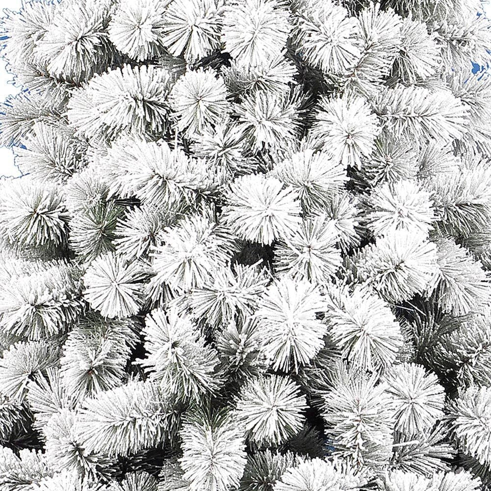 Albero Di Natale Innevato Des Alpes 240cm 740 Rami Super Folto Effetto Neve