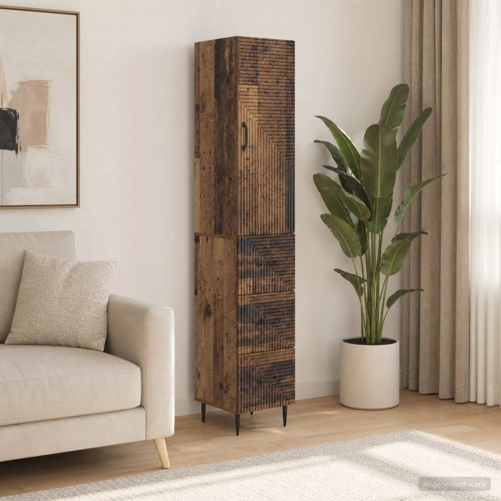 Set di armadi 2 pcs Legno antico 33 x 34,5 x 90 cm 3416653