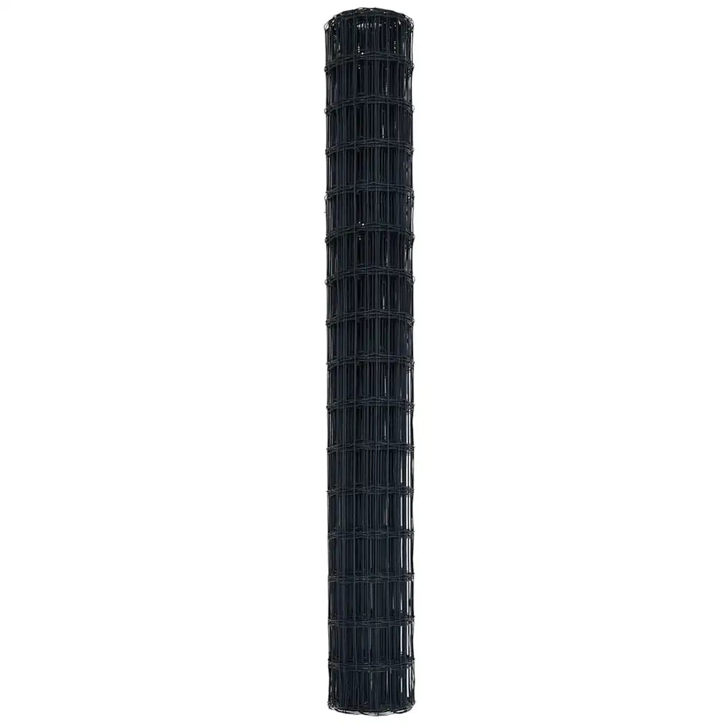 Recinzione Euro Grigio 1,6 x 10 m Ferro rivestito in PVC 42004505