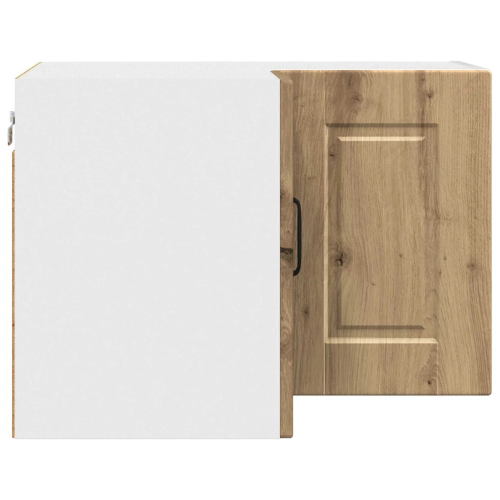 Mobile da cucina moderno a parete con pratico vano contenitore 57 x 57 x 40 cm finitura rovere ingegnerizzato realizzato artigianalmente 02_0054308