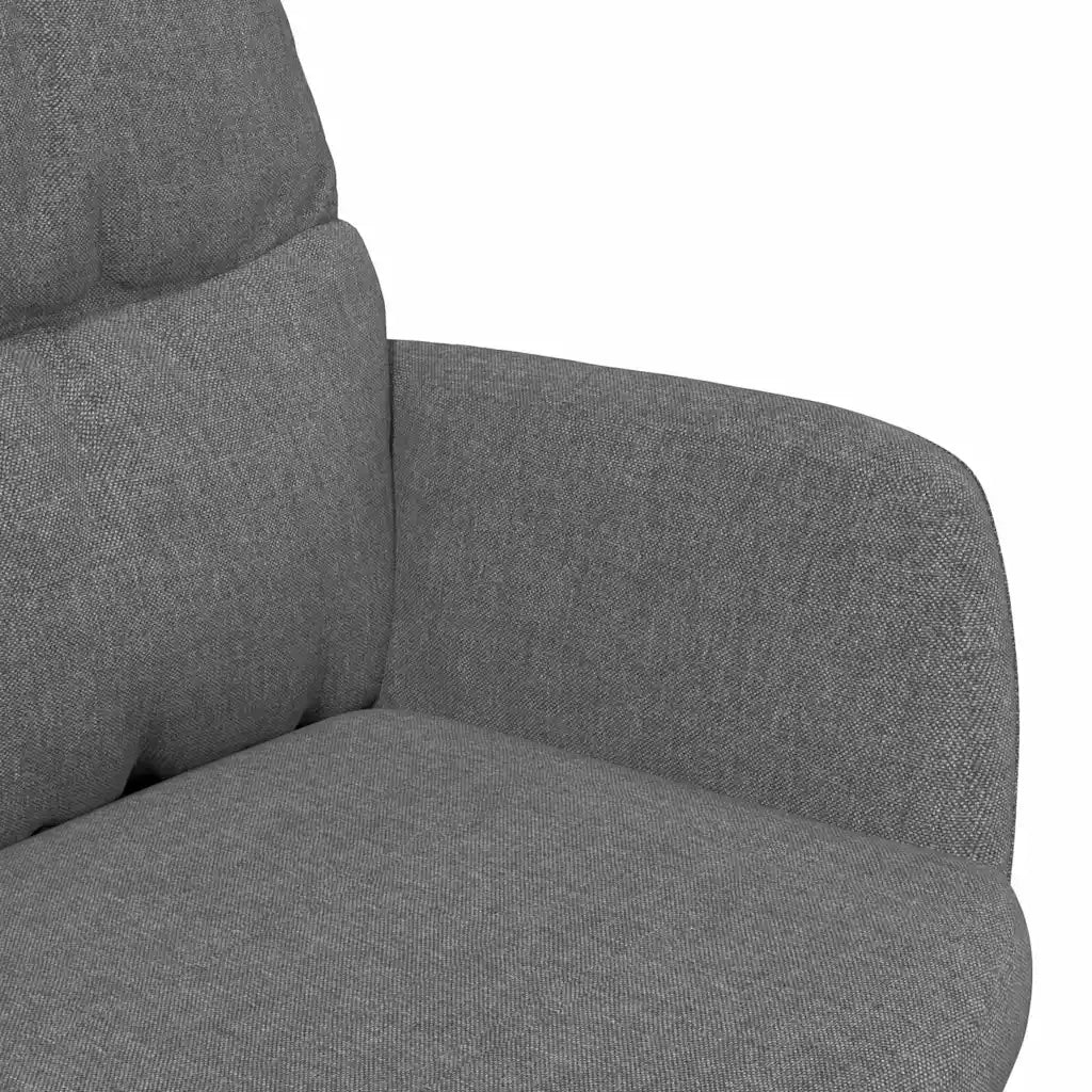Divano Sedia-Poltrona Relax Grigio Chiaro in Tessuto 552539