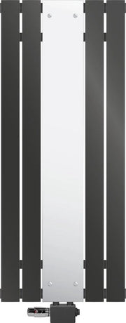 Riscaldatore per bagno a parete con specchio e connetture universali 45x120 cm colore antracite design ML