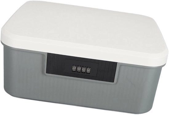 Boxe di archiviazione chiusura per bagagliaio, costruzione robusta, box chiusura con doppia parete, archiviazione codici multifunzionale per uso domestico (grigio)