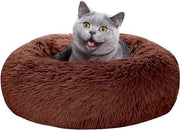 Cuscino per gatti, letto per gatti, pieghevole, per gatti o piccoli cani, morbido, peloso piuma sintetica