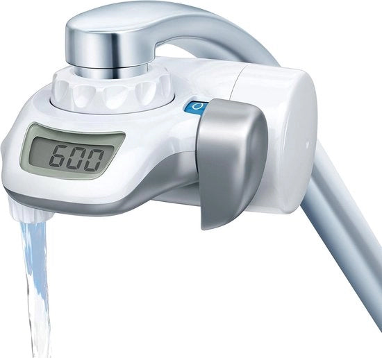 Filtro Acqua ad Alta Efficienza 99,99% - Incluso 1 Set di Elementi di Filtro - Filtro Acqua e Bicchieri - Acqua Sostenibile con Tecnologia di Filtro - Ottimo Filtro Acqua per Rubinetto
