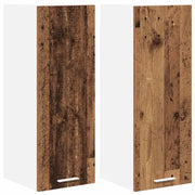 Armadio pensile | Mobile da Cucina 2 pz Legno Antico e Bianco 30 x 31 x 80 cm