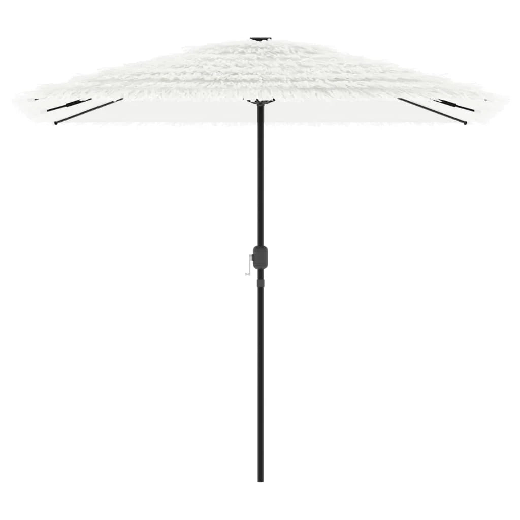 Ombrellone da giardino quadrato con protezione UV 248 x 248 x 248 cm poliestere bianco 02_0056388