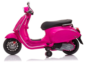 Scooter Elettrico per Bambini Licenza Ufficiale Piaggio Vespa 12V 4,5Ah Rosa