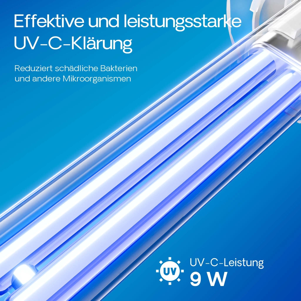 CUP-609 Filtro interno per acquario 2000l/h con chiarificatore UV 9w