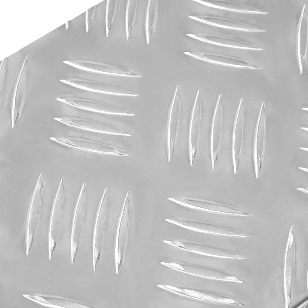 Gradini per Scale 10 pz | Tappetini per scale autoadesivi Argento 60 x 18 x 2,5 cm Alluminio
