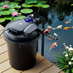 CPA-10000 Filtro a pressione per laghetto con UVC da 11 W Per laghetti fino a 12.000 litri