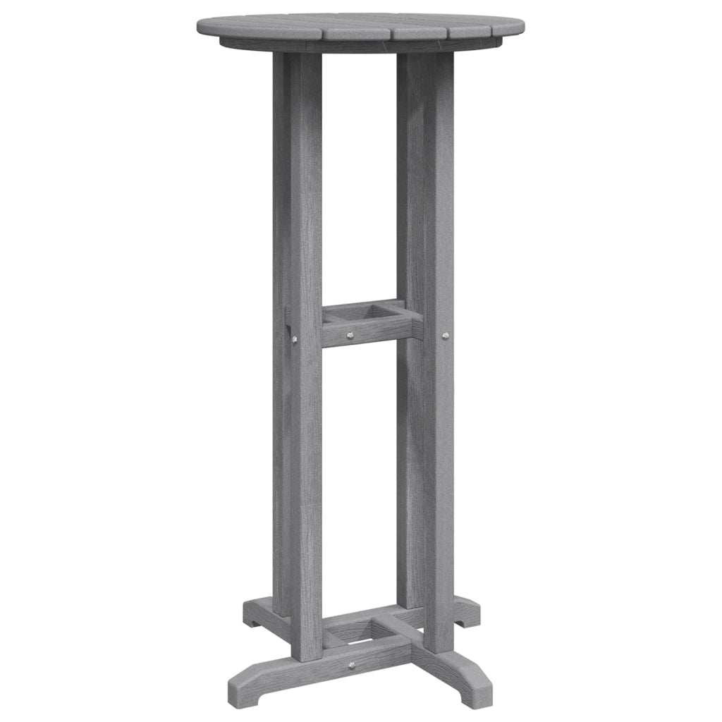 Tavolo da Bar Grigio Chiaro 55x55x107 cm HDPE