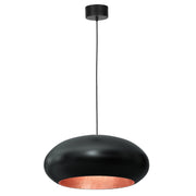 Lampada a sospensione ovale Ø50 nero/rame Compo E27