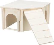 Casa Angolo per Piccoli Animali Senza Viti e Chiodi per Casa di Coniglio Sistema Thore da Appendere al Muro - 40 × 23 × 40 cm