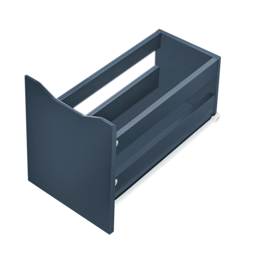 SoBuy Mobiletto Bagno Salvaspazio 20cm con 3 Cassetti e Scomparto Laterale Mobile Bagno con Ruote Cassettiera Armadietto Bagno per Spazi Ridotti Cucina o Lavanderia 60x20x70cm BZR191-B