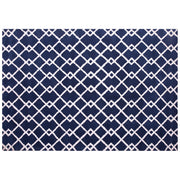 tappetino Tappeto Tessuto Blu 160 x 230 cm Geometrico Rettangolare Moderno