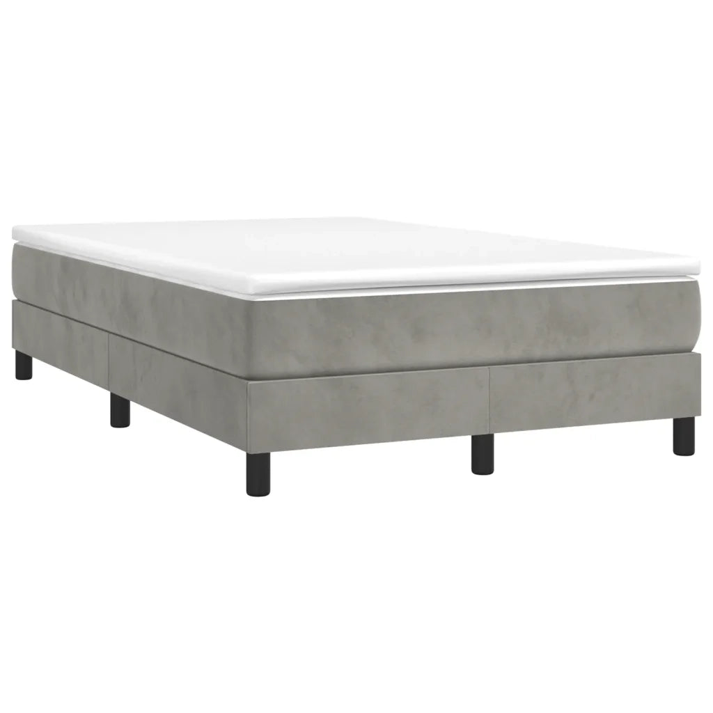Giroletto a Molle Grigio Chiaro 120x200 cm in Velluto cod mxl 62971
