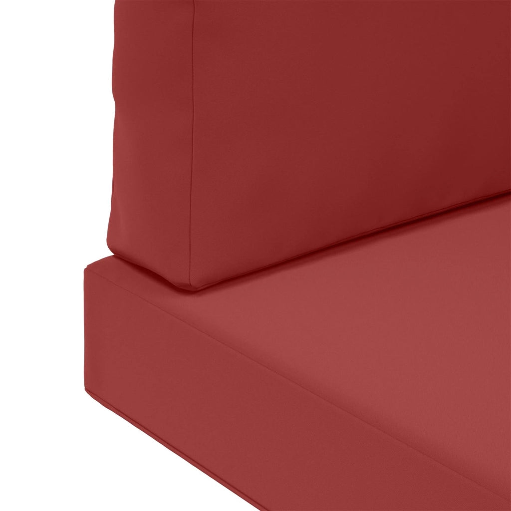 Cuscino per divano da esterno 3 pcs Rosso vino Poliestere