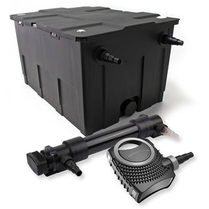 Set Filtro a 1 camera laghetto 60000l con Chiarificatore UVC 36W 6ª serie Pompa NEO10000 80W