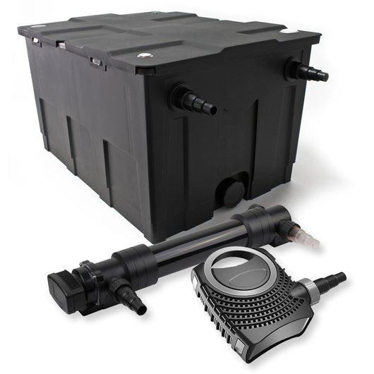 Set Filtro a 1 camera laghetto 60000l con Chiarificatore UVC 36W 6ª serie Pompa NEO10000 80W