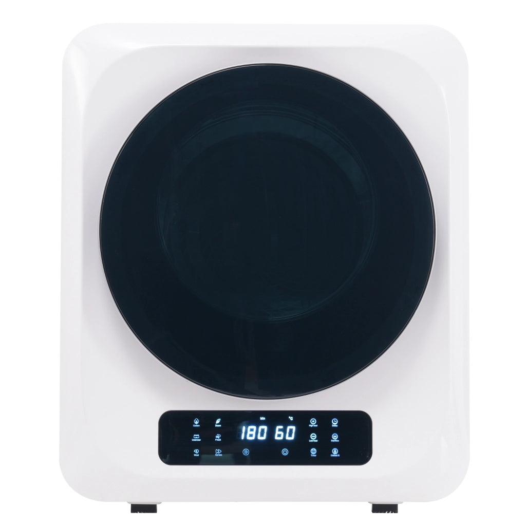 Asciugatrice Compatta a Evacuazione 3 kg 850 W con 6 Programmi; Cestello Inox e Installazione a Parete