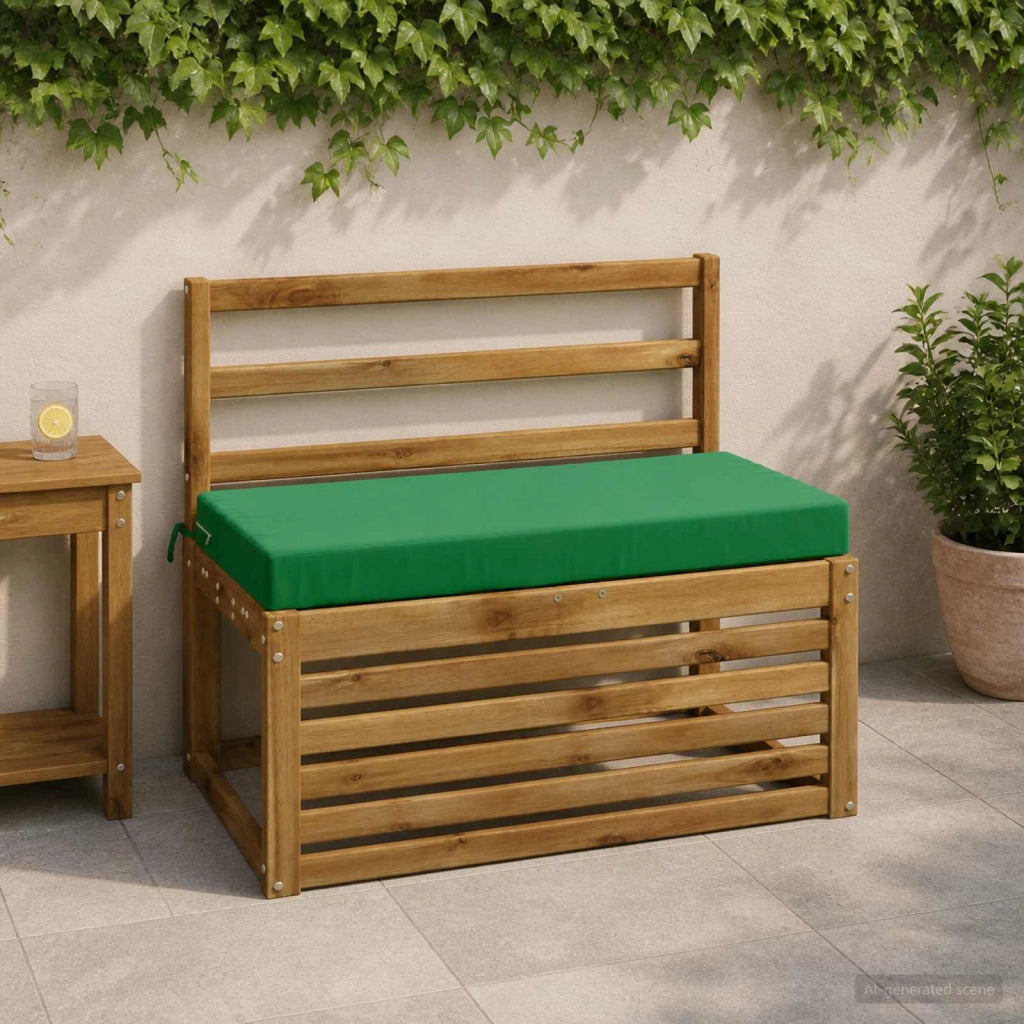 Cuscino per panchina SOEST 100% Poliestere Verde 80 x 40 x 8 cm 949584