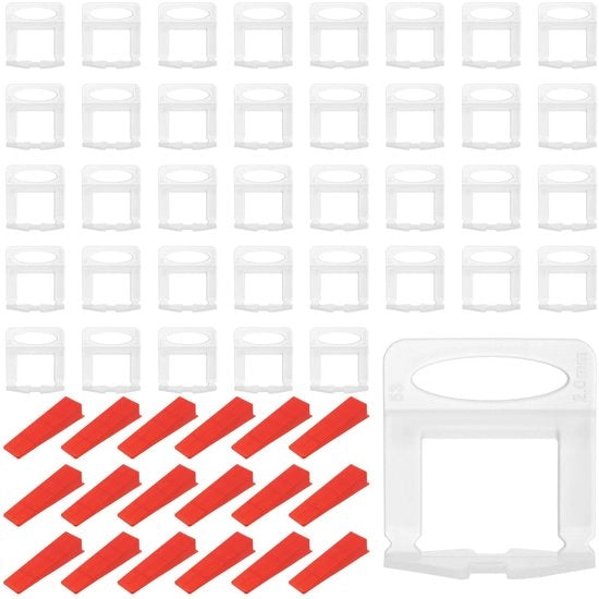 Livello per Pavimenti - Livelli per Pavimenti 800pz - Livelli per Pavimenti Reutilizzabili - Livello per Pavimenti Pratico - Strumento di Livellamento - Supporto per Distacco Pavimenti - Estetica Migliorata - Supporti per Distacco Pavimenti