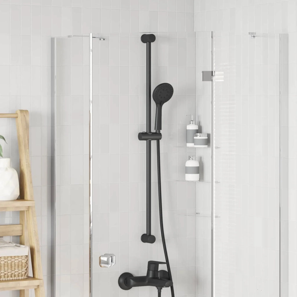 Supporto per Testa di Doccia Nero 101 cm Acciaio Inox CFW7147360