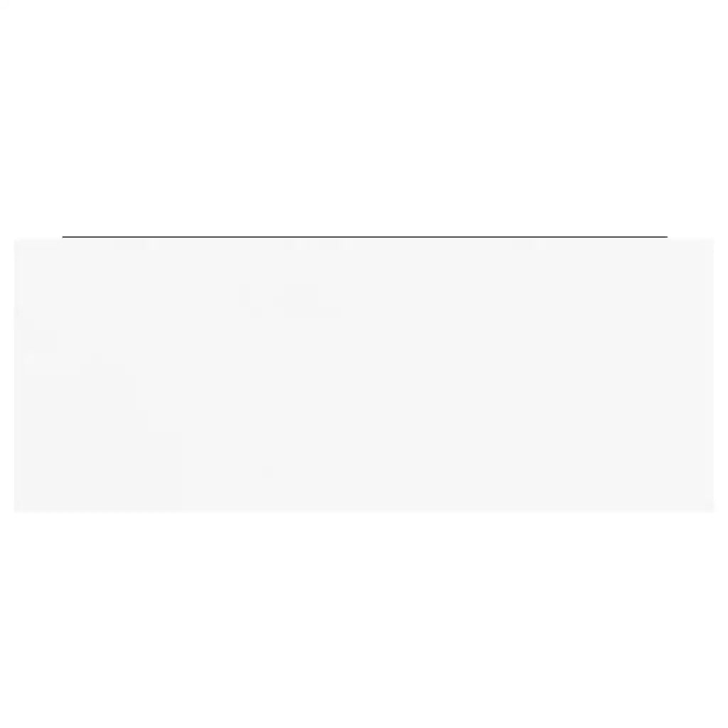 Scaffale a Parete Bianco Lucido 60x23,5x3,8 cm in MDF cod mxl 51472