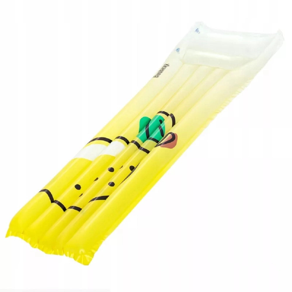 Trade Shop - Materassino Gonfiabile Galleggiante Piscina Grafica Con Limone 183 X 69 Cm 44122 -