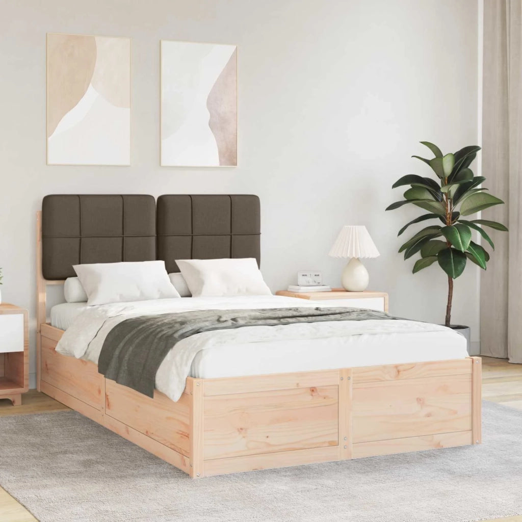 Letto con Testiera Rivestita Talpa 120 x 200 cm Pino massello 3405540