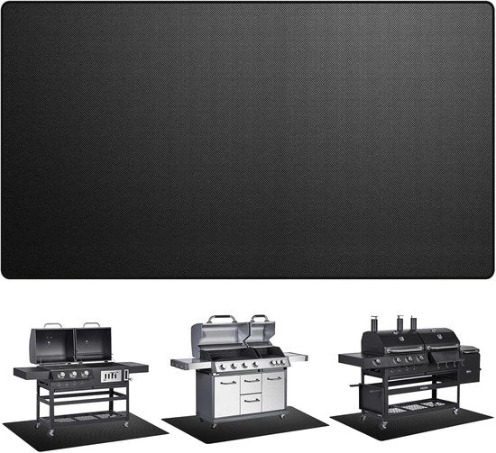 Matrice di protezione da fuoco per esterno 90 x 120 cm - Mat di protezione da fuoco a 3 strati per pavimentazione, erba, barbecue, sentiero di fuoco, campeggio, patio, pavimento in legno