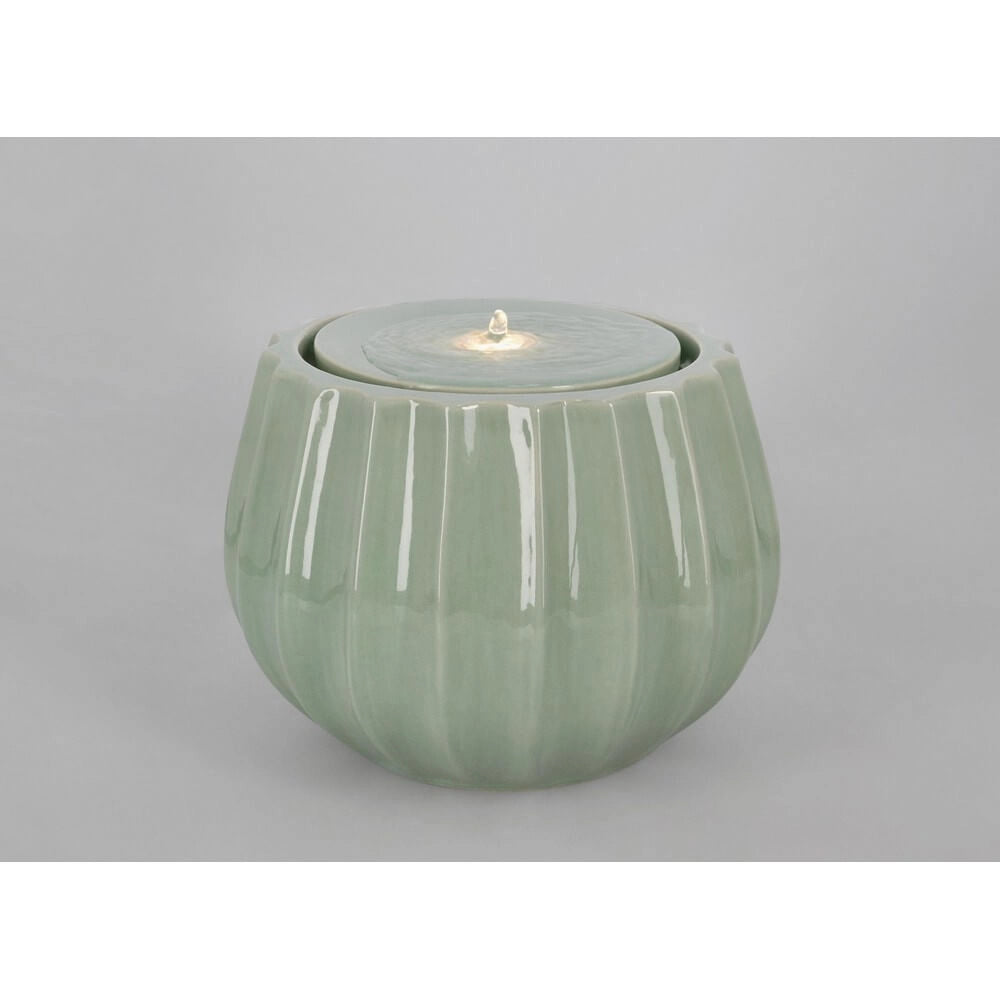 Fontana da Interno in Ceramica con Luce LED Costolata - ILY