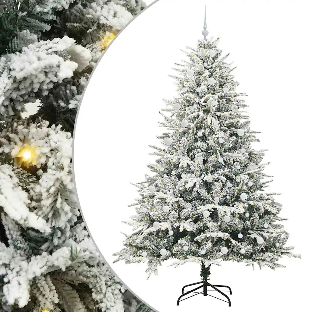 Albero di Natale Artificiale Pre-illuminato con Set di Palline 3395418