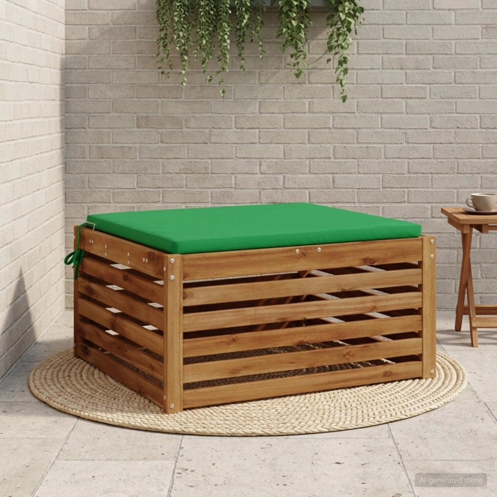 Cuscino per Sedia in Unico Pezzo SOEST 100% Poliestere Verde 944799