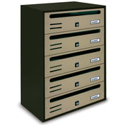 CASSETTA POSTALE ALUBOX CUBO/R 5 38,5X25X53 SABBIA- 1,0 pz