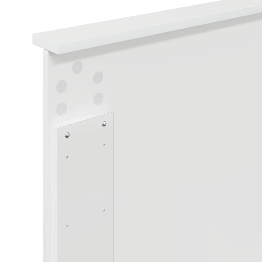 Testiera Bianco Lucido 100 cm Legno ingegnerizzato