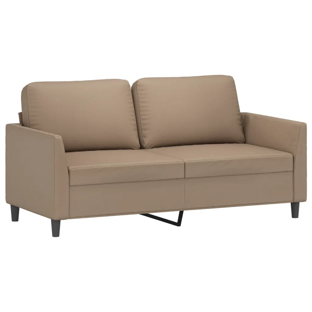 Set di Divani 3 pz con Cuscini cappuccino in Similpelle 3201759